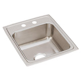 Elkay Lustertone Classic 17" Stainless Steel Kitchen Sink, Lustrous Satin, LR17202 - The Sink Boutique