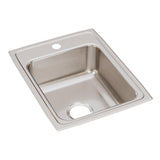 Elkay Lustertone Classic 17" Stainless Steel Kitchen Sink, Lustrous Satin, LR17221 - The Sink Boutique