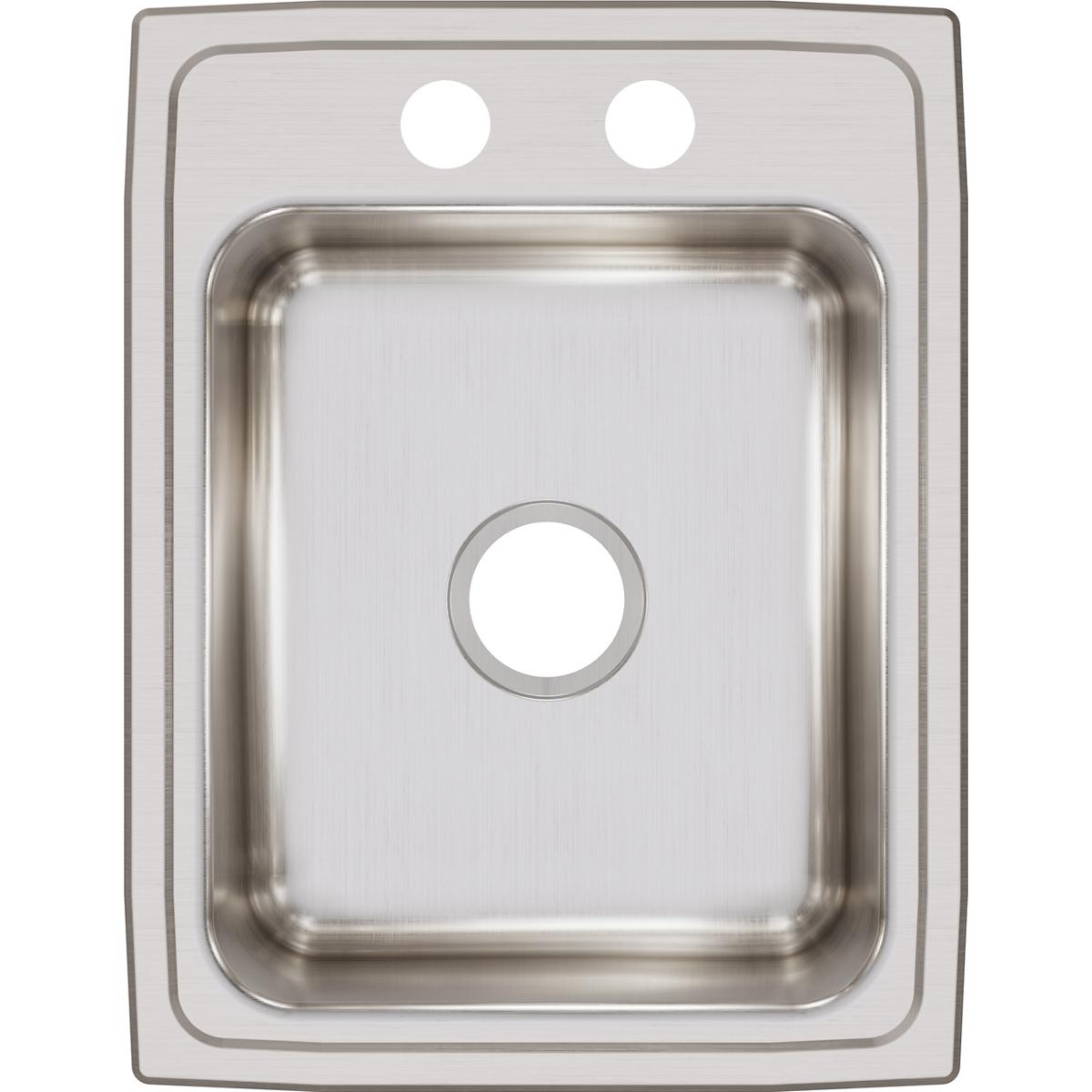 Elkay Lustertone Classic 17" Stainless Steel Kitchen Sink, Lustrous Satin, LR17222