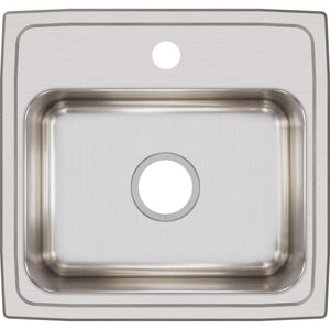 Alternate Image for Elkay Lustertone Classic 19" Stainless Steel Kitchen Sink, 18 Gauge, Lustrous Satin, 1 Faucet Hole, LR19181