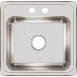 Alternate Image for Elkay Lustertone Classic 20" Stainless Steel Kitchen Sink, 18 Gauge, Lustrous Satin, 2 Faucet Hole, LR19192