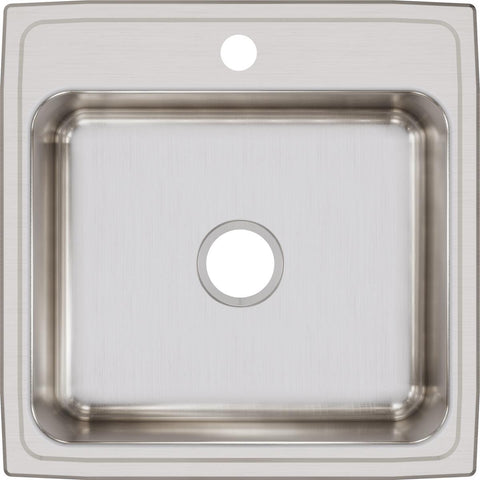 Elkay Lustertone Classic 22" Stainless Steel Kitchen Sink, Lustrous Satin, LR22221