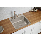 Elkay Lustertone Classic 22" Stainless Steel Kitchen Sink, Lustrous Satin, LR22222 - The Sink Boutique