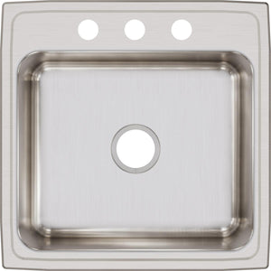 Alternate Image for Elkay Lustertone Classic 22" Stainless Steel Kitchen Sink, 18 Gauge, Lustrous Satin, 3 Faucet Hole, LR22223