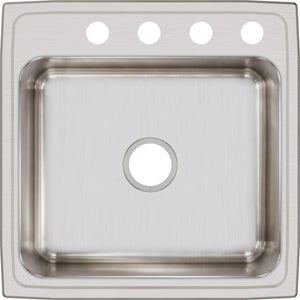 Alternate Image for Elkay Lustertone Classic 22" Stainless Steel Kitchen Sink, 18 Gauge, Lustrous Satin, 4 Faucet Hole, LR22224