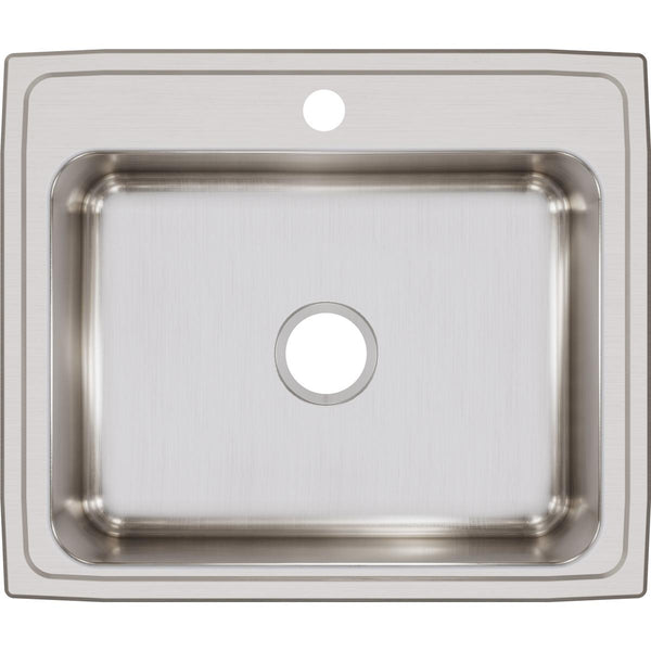 Elkay Lustertone Classic 25" Stainless Steel Kitchen Sink, Lustrous Satin, LR25211