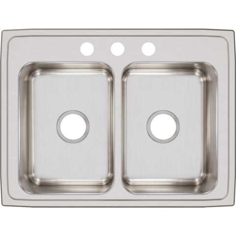 Elkay Lustertone Classic 29" Stainless Steel Kitchen Sink, 50/50 Double Bowl, Lustrous Satin, LR29223