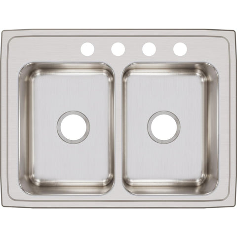 Elkay Lustertone Classic 29" Stainless Steel Kitchen Sink, 50/50 Double Bowl, Lustrous Satin, LR29224