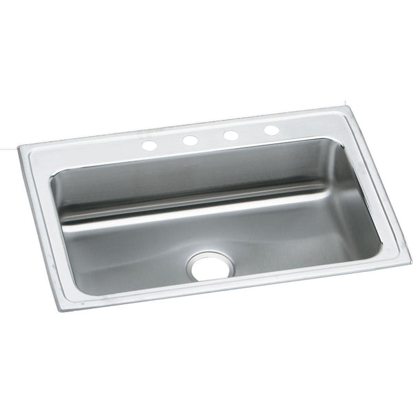 Elkay Lustertone Classic 33" Stainless Steel Kitchen Sink, Lustrous Satin, LRS33222