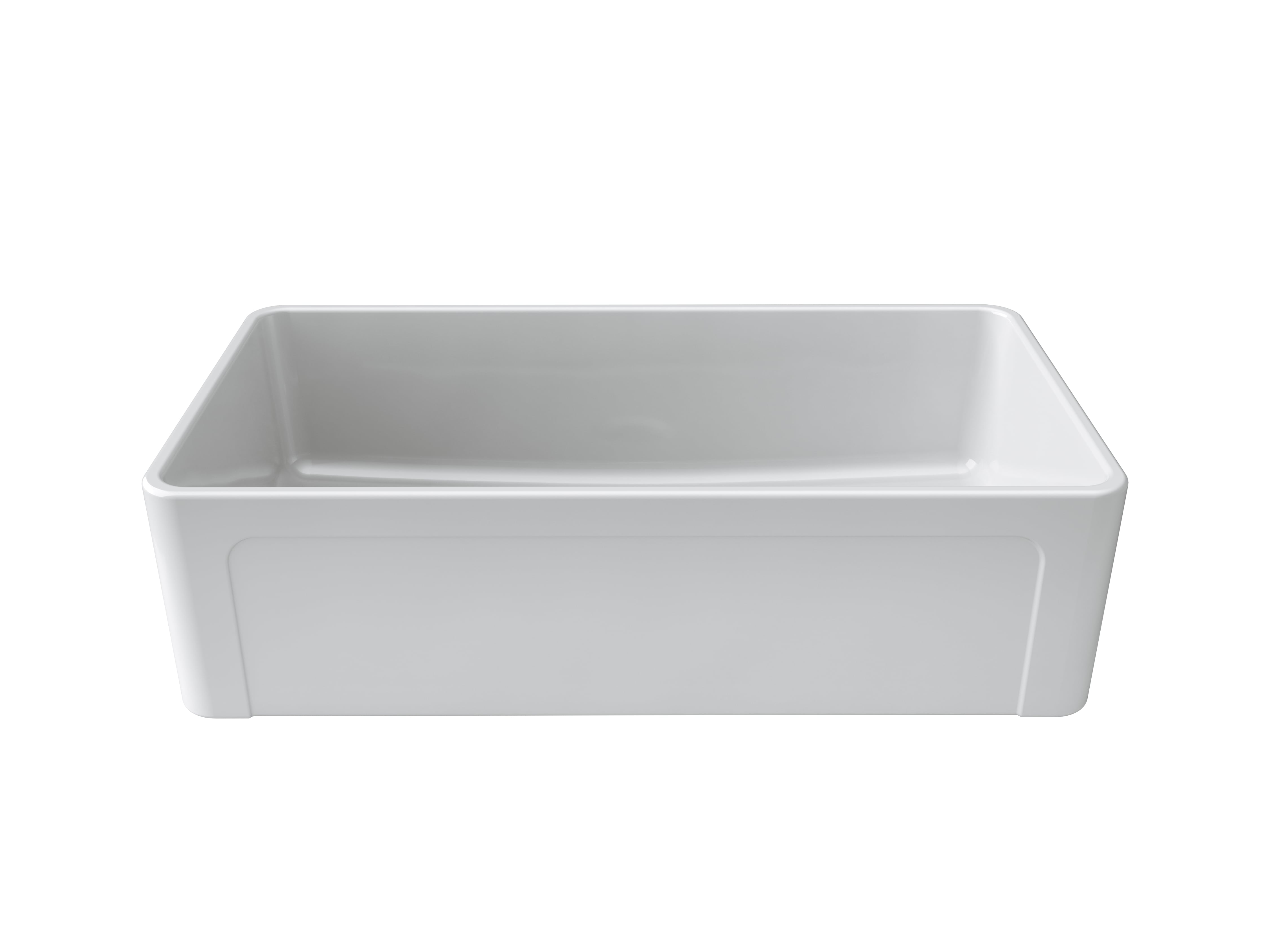 Latoscana 36-IN Fireclay Single Bowl Farmhouse Apron Sink Reversible LTW3619W Front 1