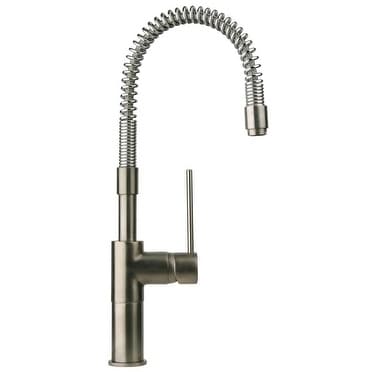 Latoscana Elba Single Handle Pull Out Spray Kitchen Faucet, Brushed Nickel, 78PW557YOSPE - The Sink Boutique