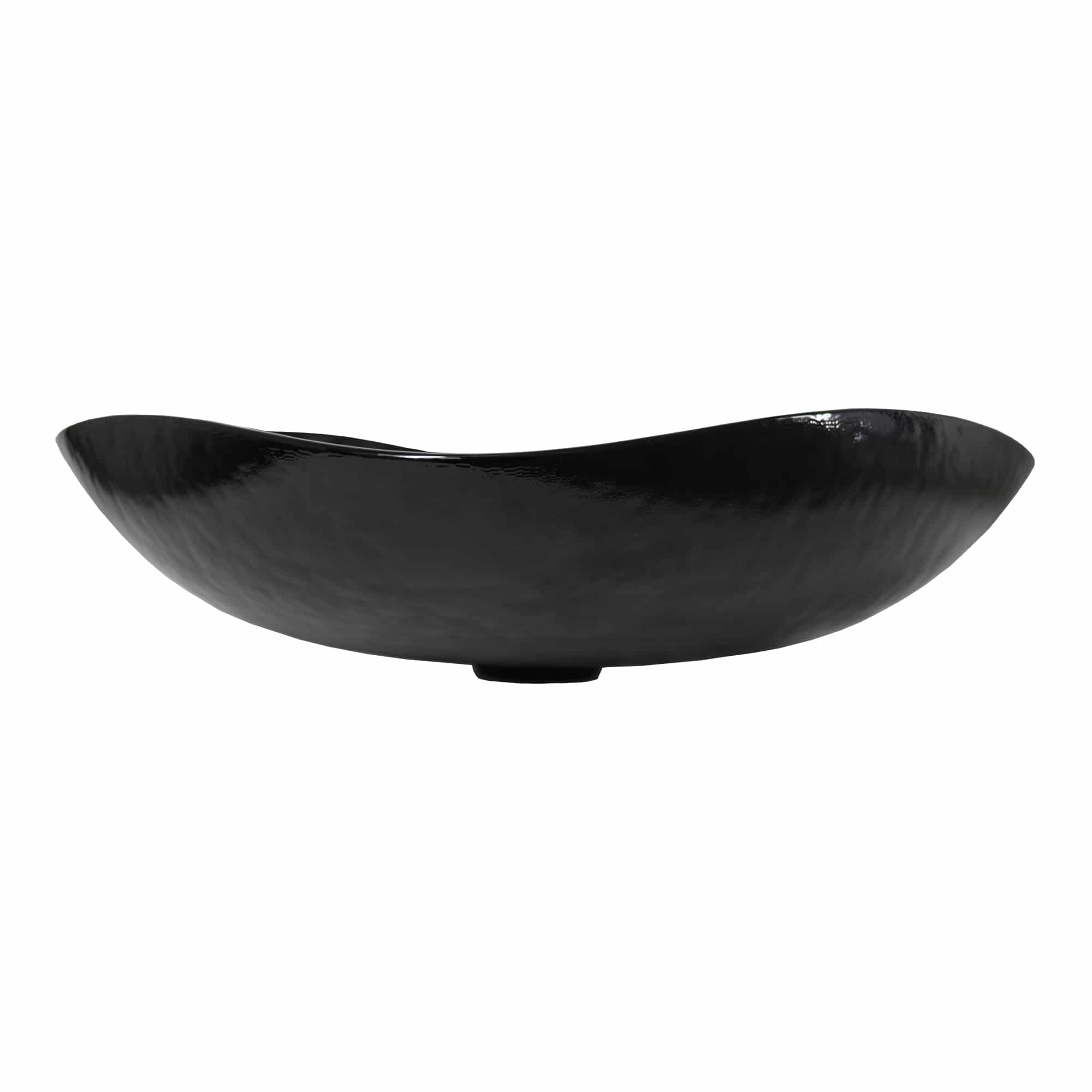 Native Trails Murano 15" Rounded-Square Glass Vessel Bathroom Sink, Abyss, MG1515-AS