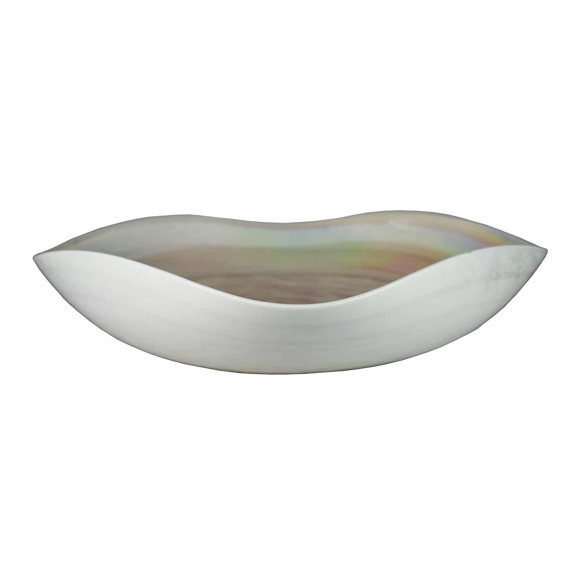 Native Trails Murano 15" Rounded-Square Glass Vessel Bathroom Sink, Beachcomber, MG1515-BR