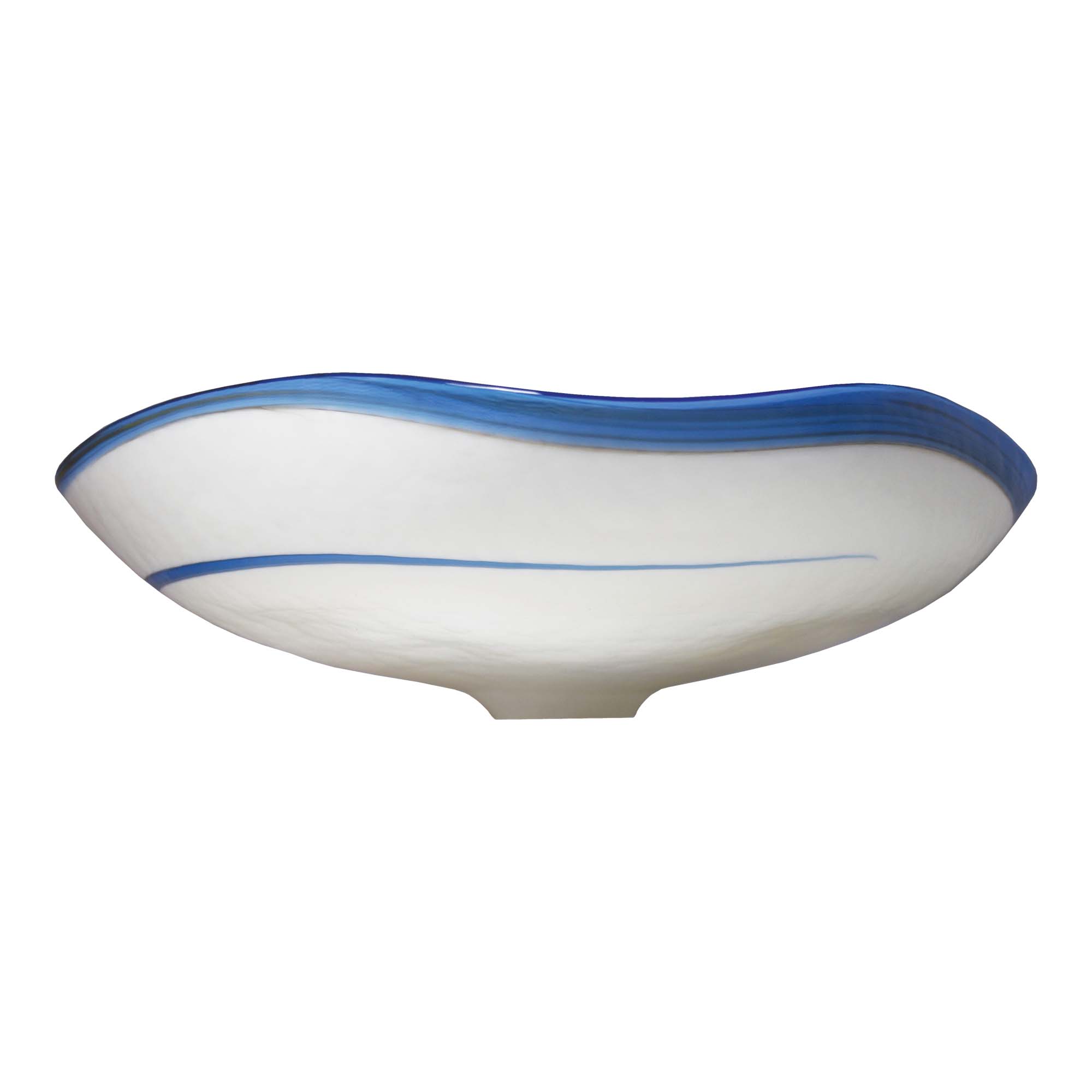 Native Trails Murano 14.75" x 14.75" Round Vessel Glass Bathroom Sink, Marina, MG1515-MA