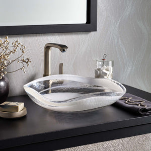 Alternate Image for Native Trails Murano 14.75" x 14.75" Round Vessel Glass Bathroom Sink, Seaspray, MG1515-SY