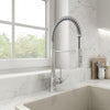 BOCCHI Livenza 1.75 GPM Brass Kitchen Faucet, Goose Neck, Chrome, 2020 0001 CH