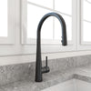 BOCCHI Lugano 1.75 GPM Brass Kitchen Faucet, Modern, Matte Black, 2025 0001 MB