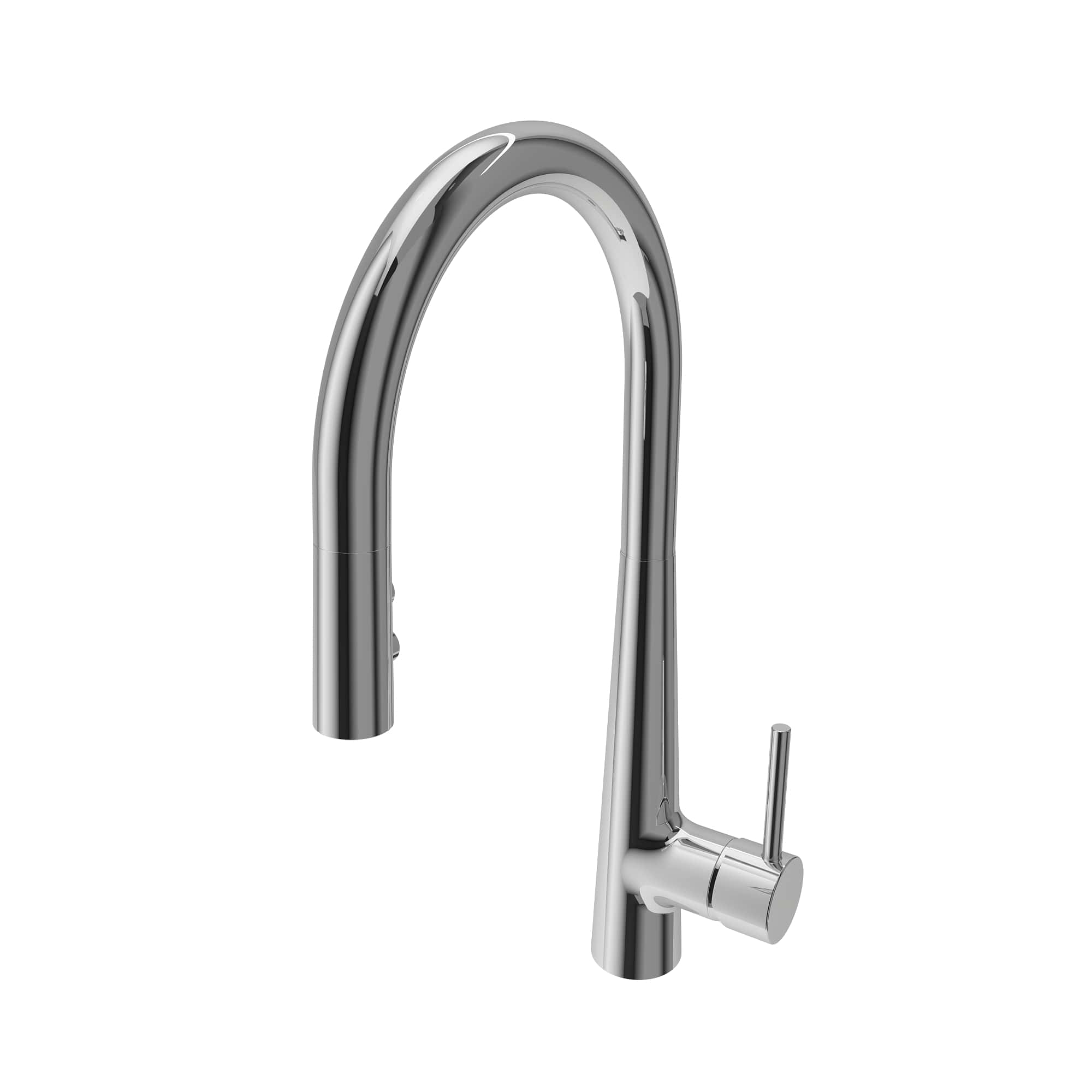 BOCCHI Lugano 1.75 GPM Brass Kitchen Faucet, Modern, Chrome, 2025 0001 CH