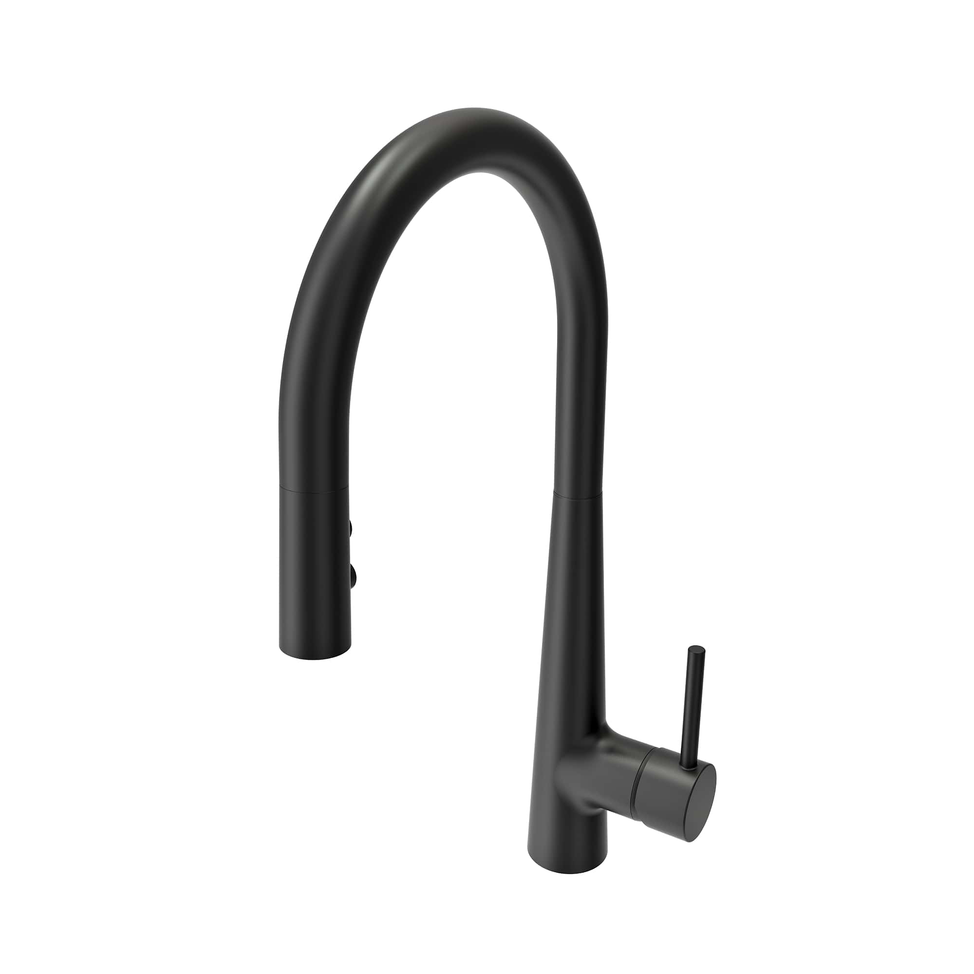 BOCCHI Lugano 1.75 GPM Brass Kitchen Faucet, Modern, Matte Black, 2025 0001 MB