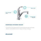 Elkay LK1500CR Everyday Single Hole Deck Mount Kitchen Faucet with Lever Handle Chrome - The Sink Boutique