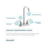 Elkay LK2477CR Everyday Bar Deck Mount Faucet and Lever Handles Chrome - The Sink Boutique