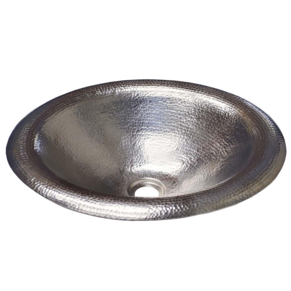 Native Trails Maestro 18" Oval Nickel Bathroom Sink, Brushed Nickel, CPS586