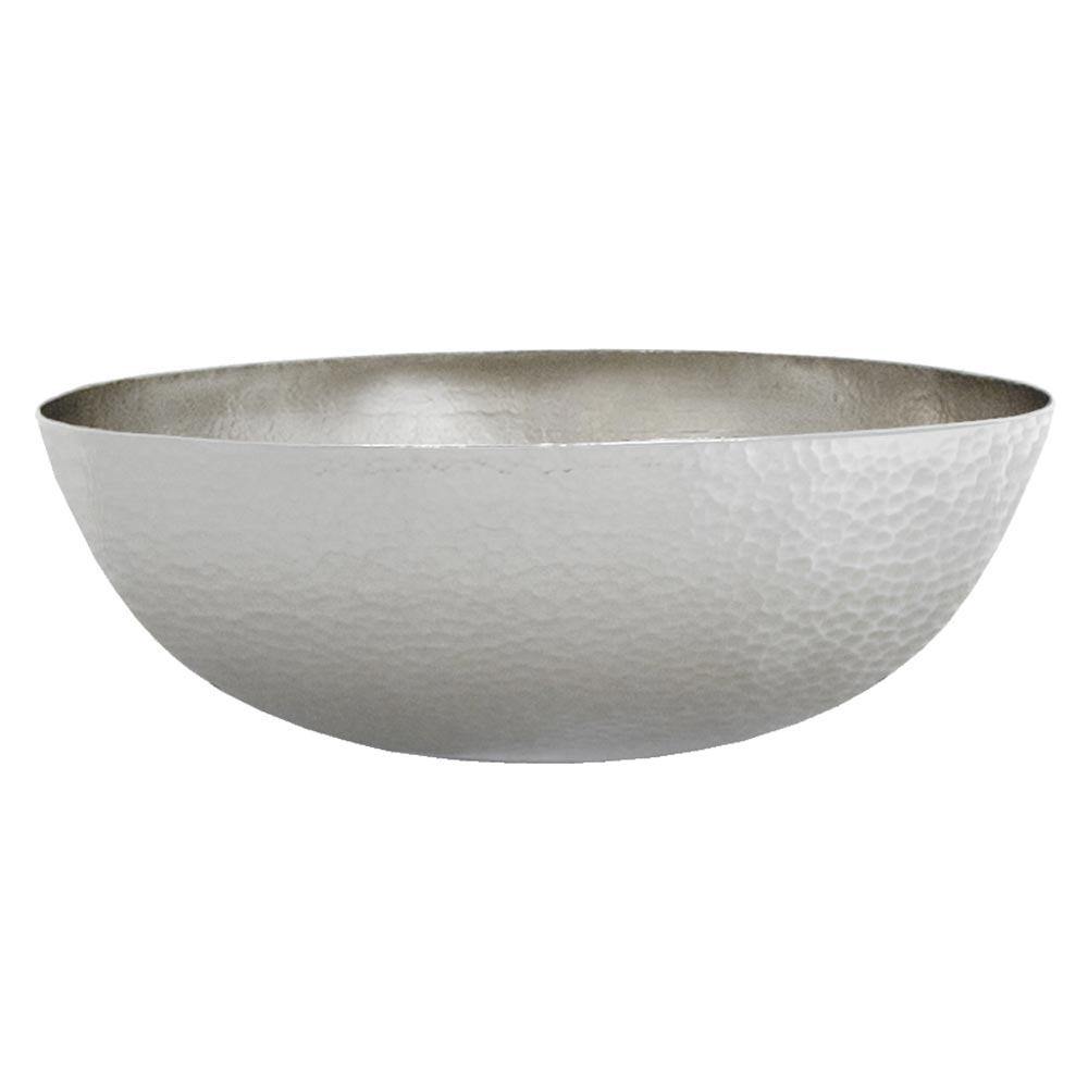 Native Trails Maestro 17" Oval Nickel Bathroom Sink, Brushed Nickel, CPS569