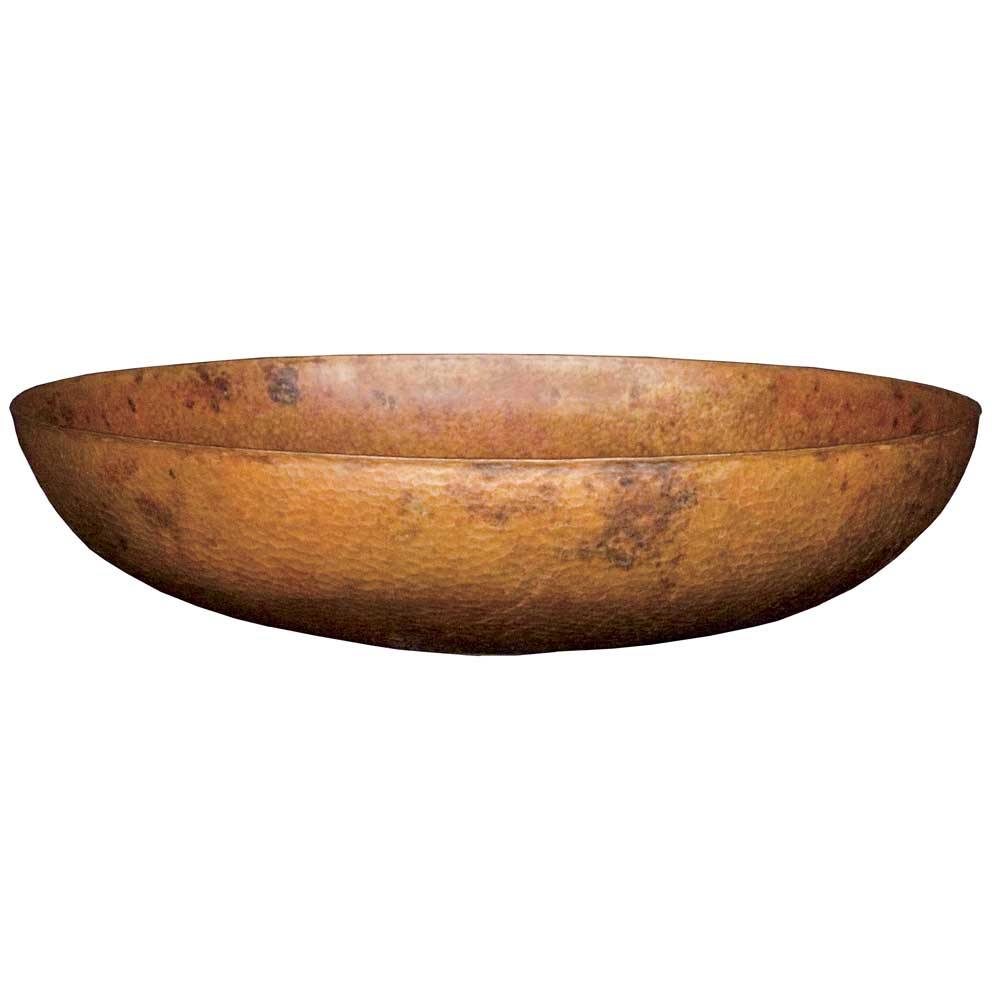 Native Trails Maestro 17" Round Copper Bathroom Sink, Tempered Copper, CPS384
