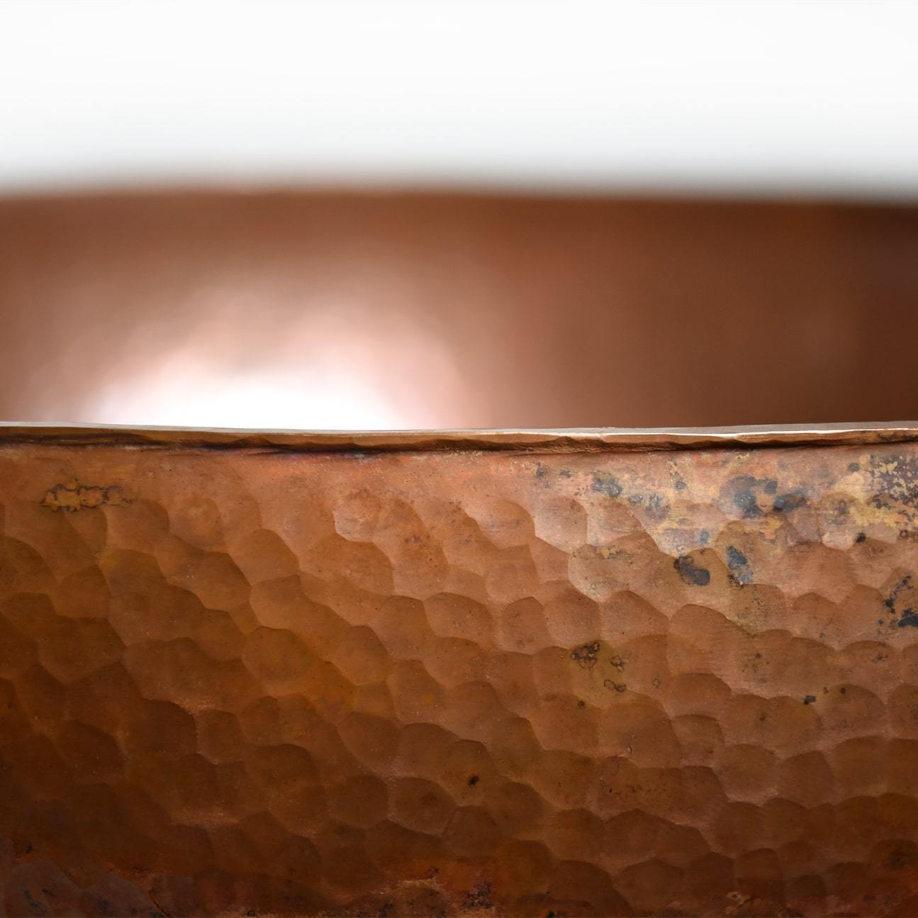 Native Trails Maestro 17" Oval Copper Bathroom Sink, Tempered Copper, CPS369