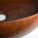 Native Trails Maestro 17" Round Copper Bathroom Sink, Tempered Copper, CPS384 - The Sink Boutique