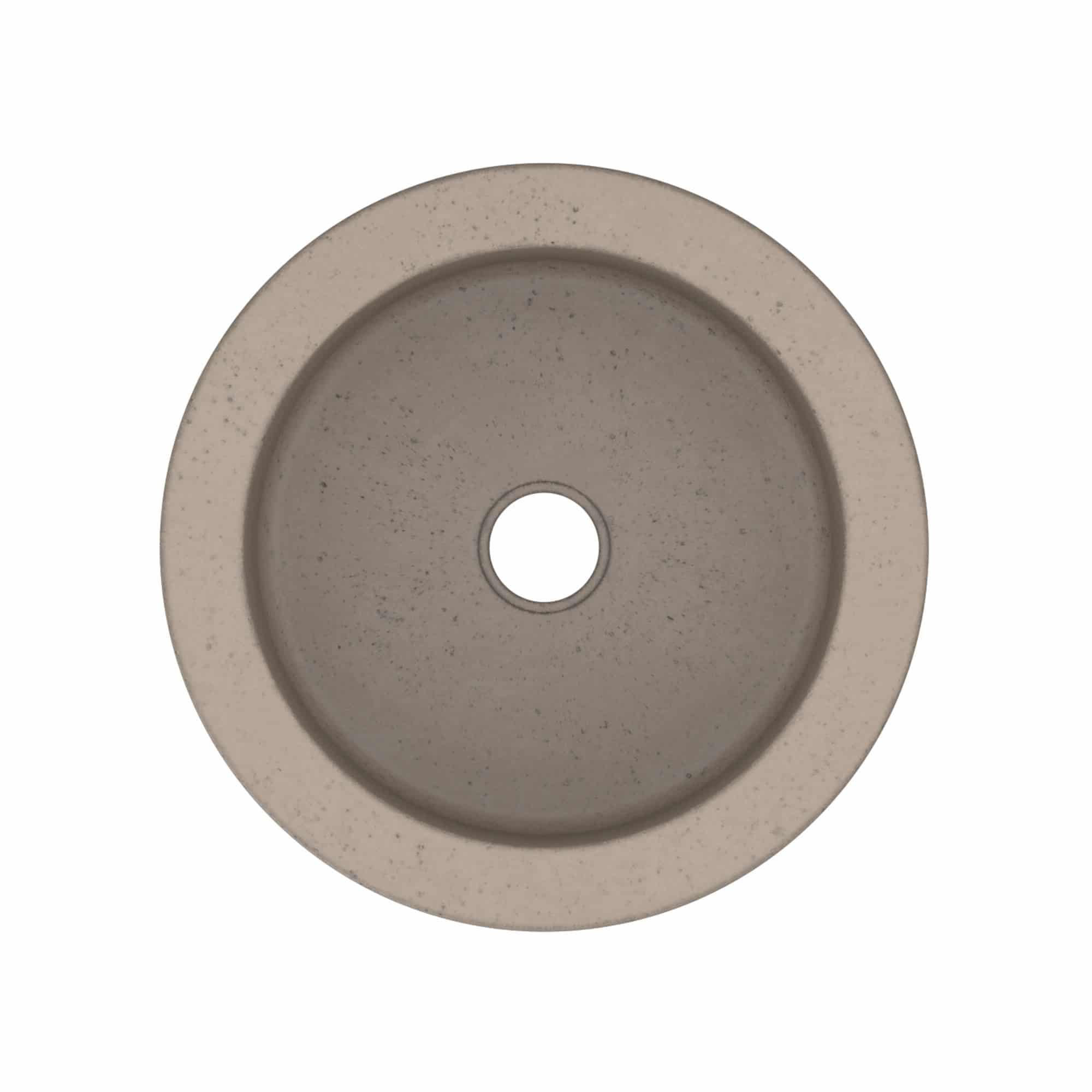 Native Trails Malibu 14" NativeStone Concrete Bar/Prep Sink, Earth, NSB1407-E