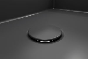 Alternate Image for Fireclay Drain Cover for BOCCHI Fireclay Kitchen Sink Kit Strainers in Matte Dark Gray, 1220-020