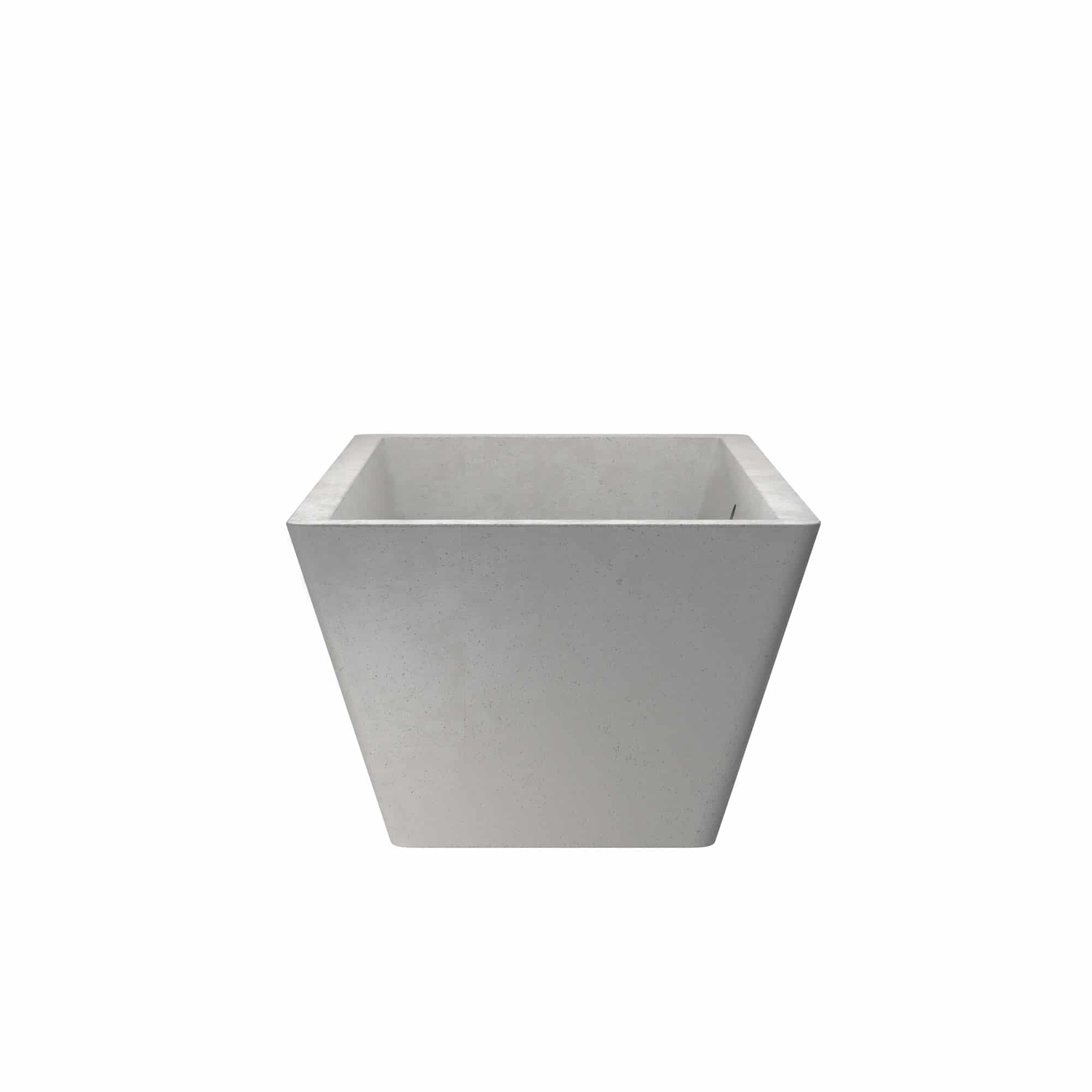 Native Trails 66" NativeStone Concrete Mendocino Bathtub, Ash, NST6634-A