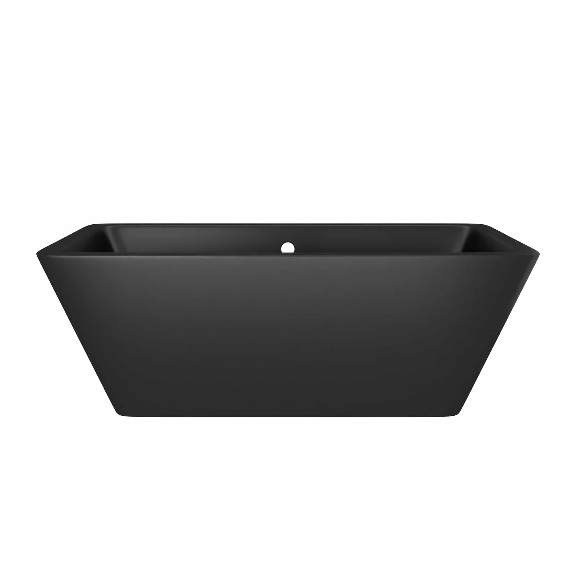 Native Trails 66" NativeStone Concrete Mendocino Freestanding Bathtub, Charcoal, NST6634-C