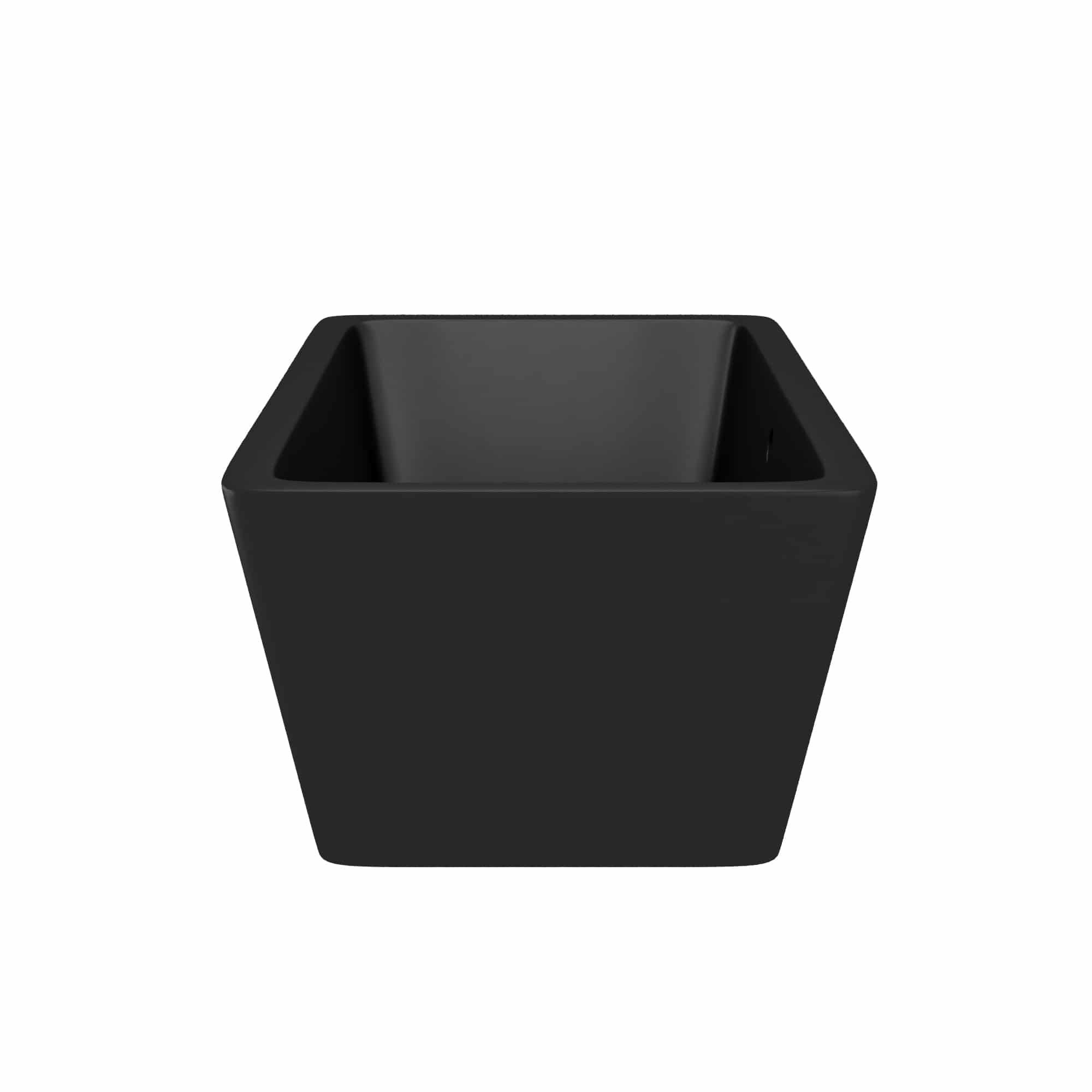 Native Trails 66" NativeStone Concrete Mendocino Freestanding Bathtub, Charcoal, NST6634-C