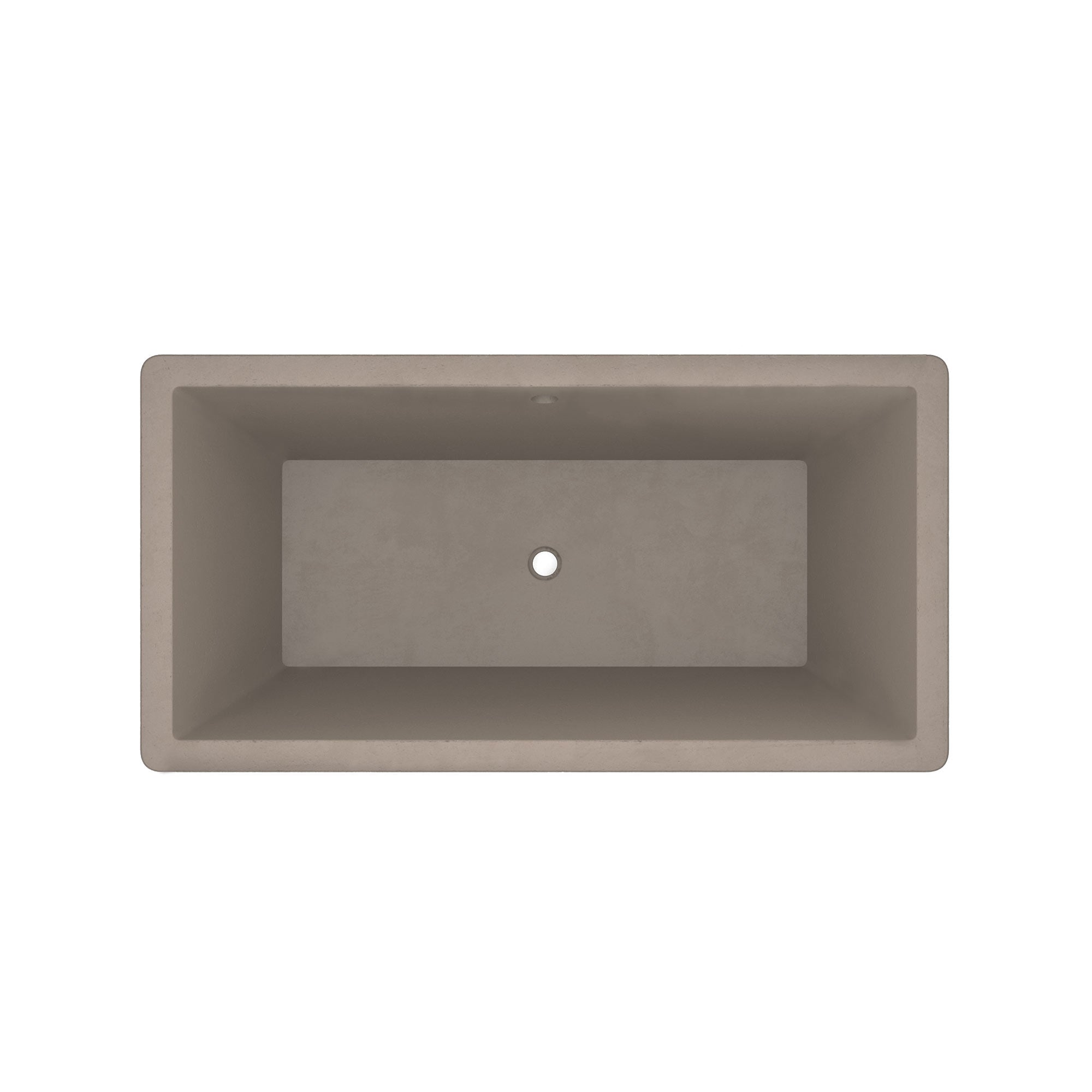 Native Trails 66" NativeStone Concrete Mendocino Bathtub, Earth, NST6634-E