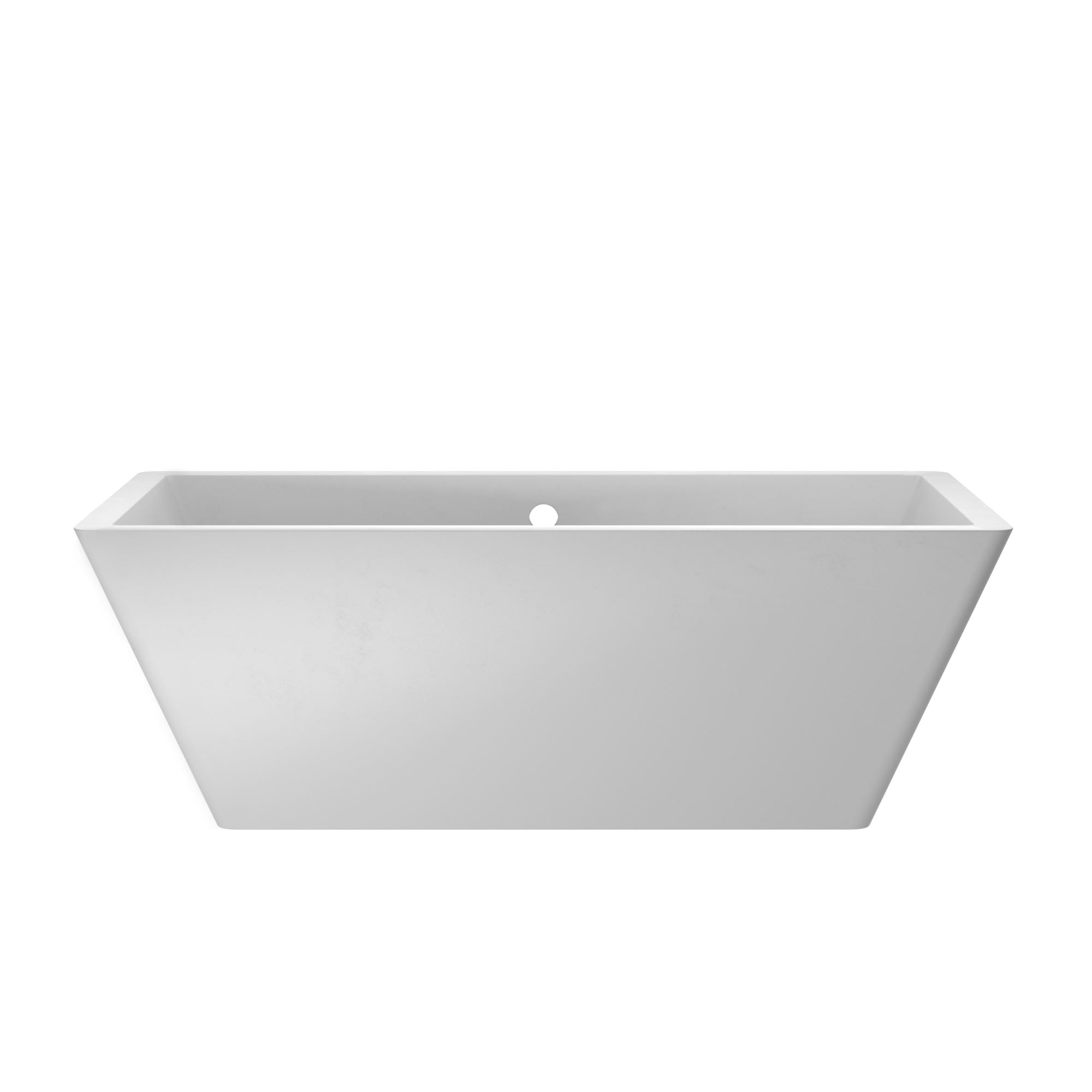 Native Trails 66" NativeStone Concrete Mendocino Bathtub, Pearl, NST6634-P