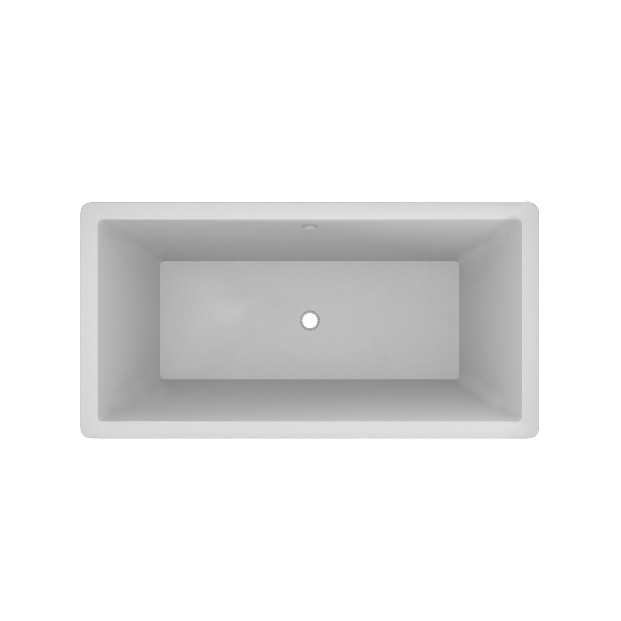 Native Trails 66" NativeStone Concrete Mendocino Bathtub, Pearl, NST6634-P