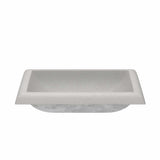 Native Trails Montecito 22" Rectangle NativeStone Concrete Bathroom Sink, Ash, NSL2216-A