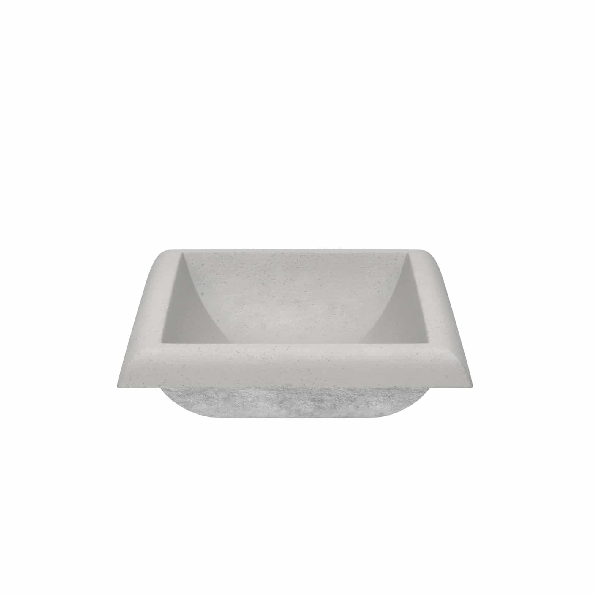 Native Trails Montecito 22" Rectangle NativeStone Concrete Bathroom Sink, Ash, NSL2216-A