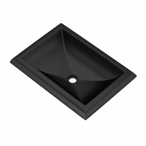 Alternate Image for Native Trails Montecito 21.5" x 15.5" Rectangle Drop In NativeStone Concrete ADA Bathroom Sink, Charcoal, NSL2216-C