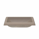 Native Trails Montecito 22" Rectangle NativeStone Concrete Bathroom Sink, Earth, NSL2216-E