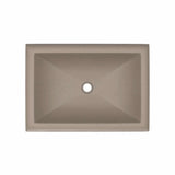 Native Trails Montecito 22" Rectangle NativeStone Concrete Bathroom Sink, Earth, NSL2216-E