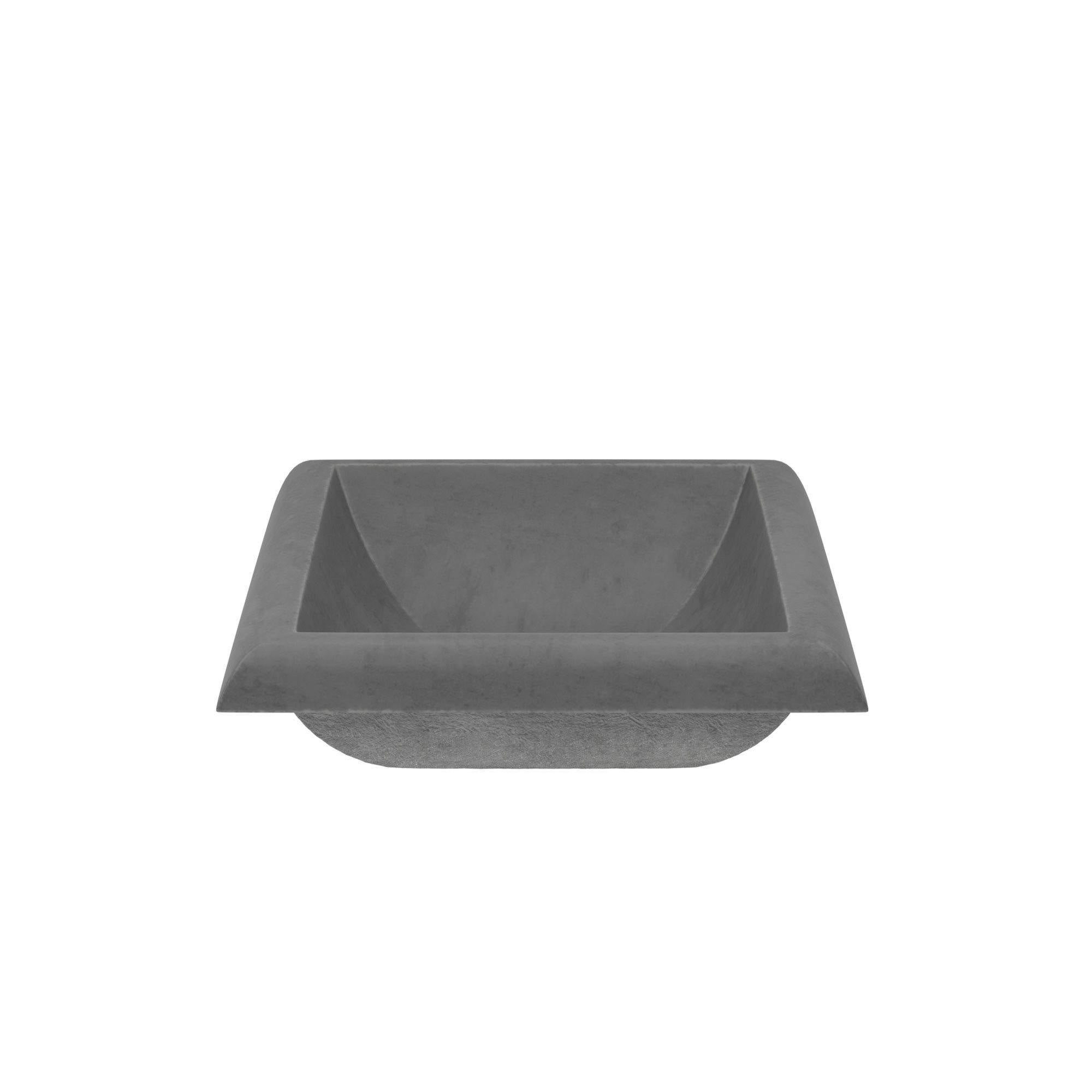 Native Trails Montecito 22" Rectangle NativeStone Concrete Bathroom Sink, Slate, NSL2216-S