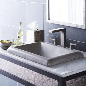 Alternate Image for Native Trails Montecito 22" Rectangle NativeStone Concrete Bathroom Sink, Ash, NSL2216-A