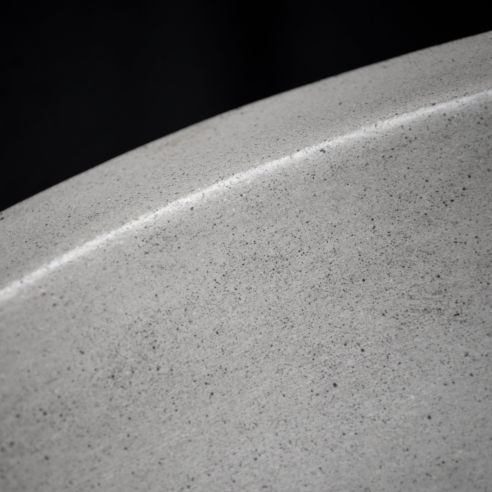Native Trails Morro 17" Round NativeStone Concrete Bathroom Sink, Ash, NSL1705-A