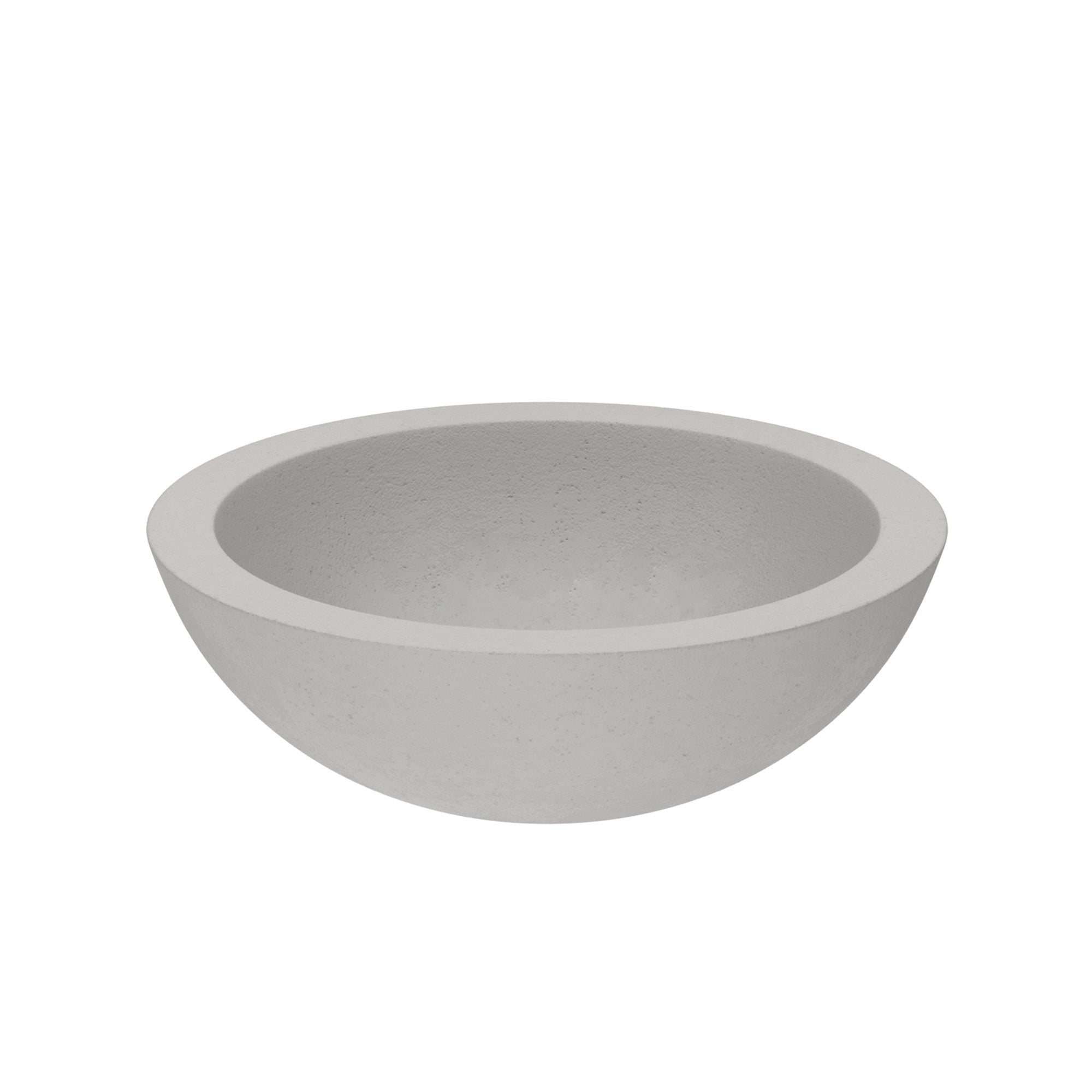 Native Trails Morro 17" Round NativeStone Concrete Bathroom Sink, Ash, NSL1705-A