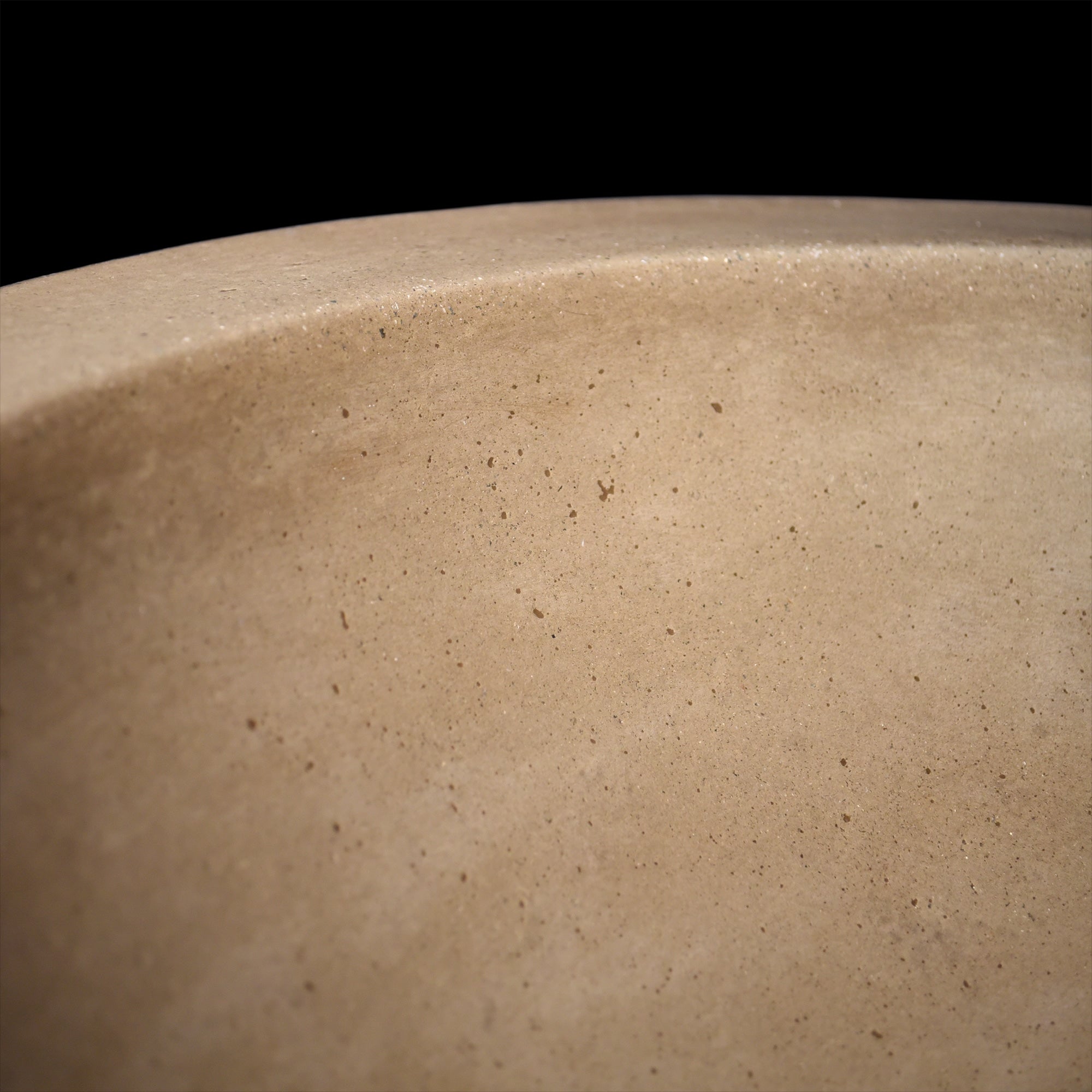 Native Trails Morro 17" Round NativeStone Concrete Bathroom Sink, Earth, NSL1705-E