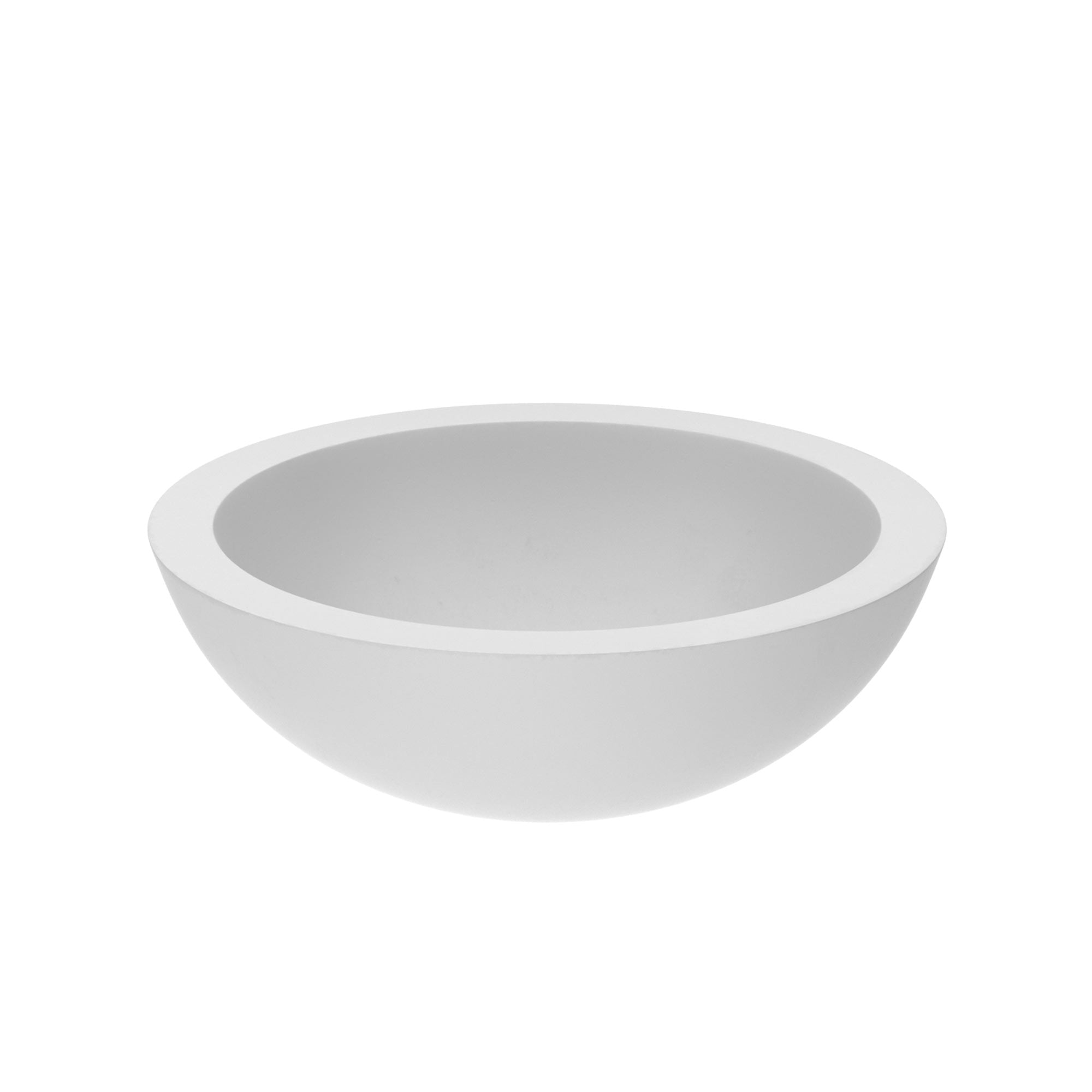 Native Trails Morro 17" Round NativeStone Concrete Bathroom Sink, Pearl, NSL1705-P