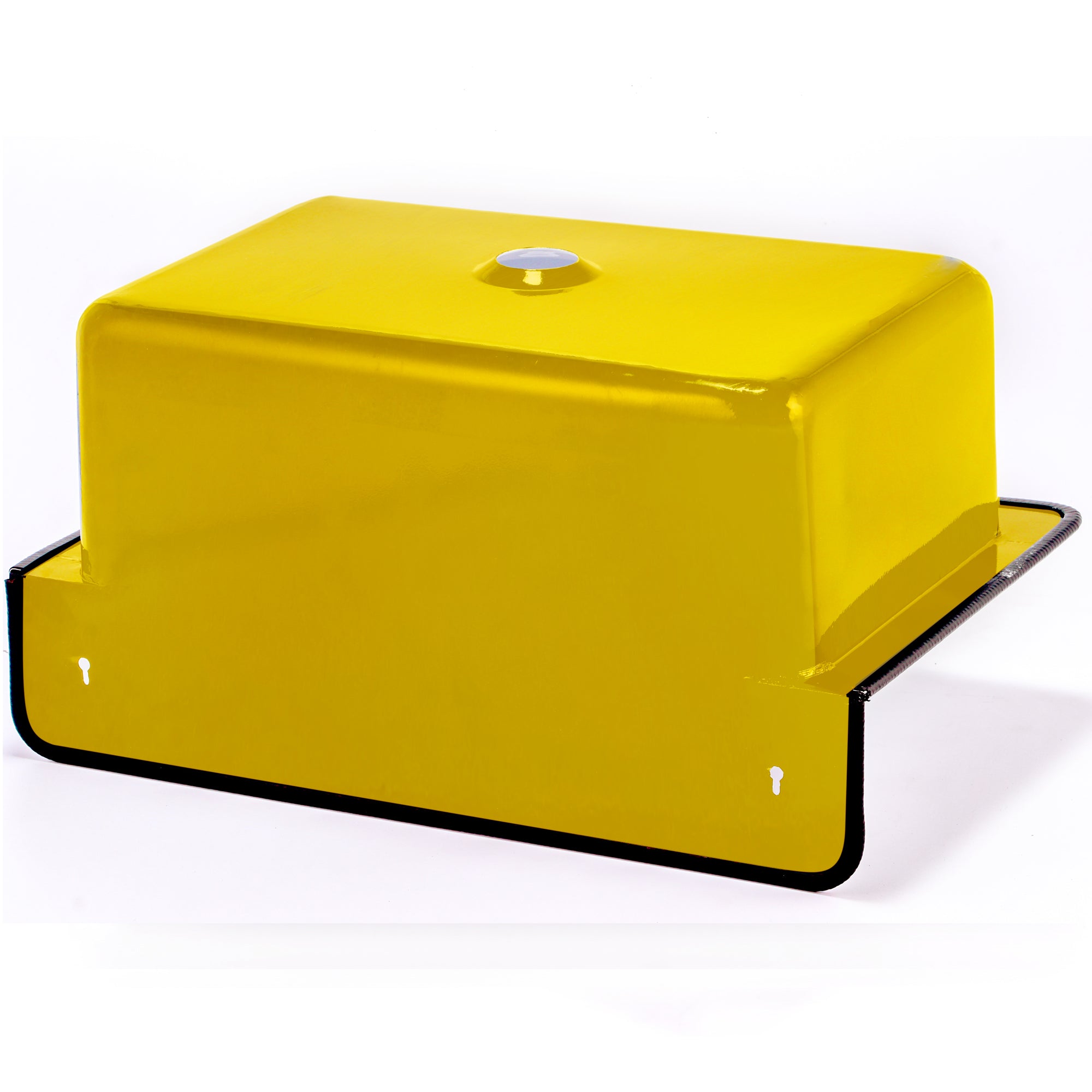 Nantucket Sinks Anchor 20" Wallmount Iron Utility Sink with Accessories, Yellow/White, NS-ACBS20-YLWW